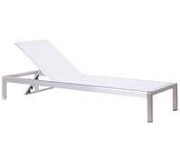 Sun Lounger Metal White FOSSATO