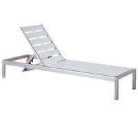 Sun Lounger Metal White NARDO