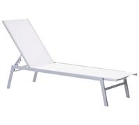 Sun Lounger Metal White NOLI