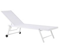 Sun Lounger Metal White PORTOFINO