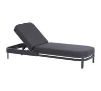 Sun Lounger NETTUNO Reclining Metal Graphite Grey