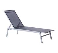 Sun Lounger NOLI Reclining Metal Black
