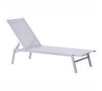 Sun Lounger NOLI Reclining Metal Grey
