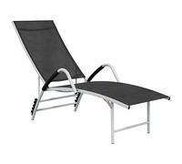 Sun Lounger Outdoor Sunbed Lounge Bed Day Bed Textilene and Aluminium vidaXL