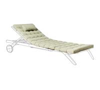 Sun Lounger Pad Cushion CESANA PREMIUM Light Green