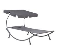 Sun Lounger Metal Grey TERNO