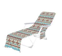 Sun Lounger Towel Cover - Compact Foldable Design, Elastic Corner Fit, Breathable Protector Sheet by the Pool, Lightweight Chair Packaging for Spa, Hotel, Holiday, Pool, Garden, Beach, Tanning