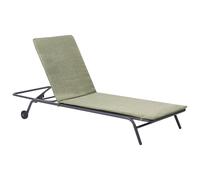 Sun Lounger VOLTERRA Metal Green