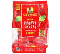 Sun-Maid, Raisin Mini Snacks, 12 Boxes, 0.5 oz Each