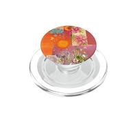 Sun Moon Butterfly Pink Flower Wave Orange Boho Collage PopSockets PopGrip for MagSafe
