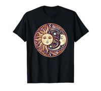 Sun Moon Celestial Astronomy Stargazer Solar Lunar Cosmic Value Graphic T-Shirt