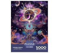 Sun Moon Jigsaw Puzzle Espacio Tridimensional Adult And Children Beautifully Illustrated Rainy Days Fun Activities Birthday Jumbo for Boys And Girls 38x26cm/1000pcs
