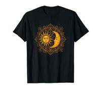 Sun Moon Mandala Sacred Geometry Art T-Shirt