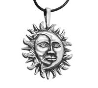 Sun Moon Pendant Necklace (balance, duality, day night, light dark)