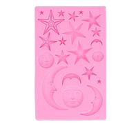 Sun Moon Star Cake Fondant Forms Silicone Cupcake Decoration Pudding Ice Cream for Weddings Birthdays