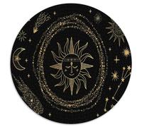 Sun-moon-star Totem Jigsaw 1000 Piece Round Puzzle Mystical Illustration Classic Games for Adults 1000pcs (67.5x67.5cm)