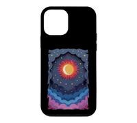 Sun Moon Stars Night Soft Clouds Celestial Cosmos Sky Case for iPhone 12 mini