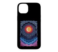 Sun Moon Stars Night Soft Clouds Celestial Cosmos Sky Case for iPhone 14 Plus