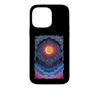 Sun Moon Stars Night Soft Clouds Celestial Cosmos Sky Case for iPhone 14 Pro Max