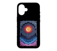 Sun Moon Stars Night Soft Clouds Celestial Cosmos Sky Case for iPhone 16