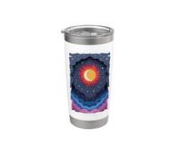 Sun Moon Stars Night Soft Clouds Celestial Cosmos Sky Stainless Steel Insulated Tumbler