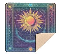 Sun Moon Tarot Fantasy Soft Foam Baby Activity Play Mat for Indoor Outdoor Washable Infant Play Activity Mat for Babies Infants Toddlers, 50'' x 50''