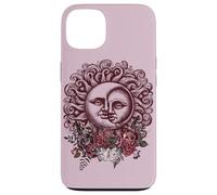 Sun Moon Witchy Goth Moth Floral Dark Vintage Romance Case for iPhone 13