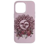 Sun Moon Witchy Goth Moth Floral Dark Vintage Romance Case for iPhone 14 Pro Max