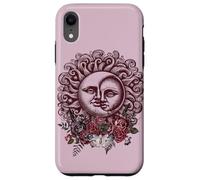 Sun Moon Witchy Goth Moth Floral Dark Vintage Romance Case for iPhone XR