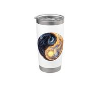 Sun Moon Wolf Yin Yang Stainless Steel Insulated Tumbler