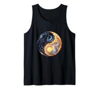 Sun Moon Wolf Yin Yang Tank Top