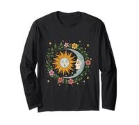 Sun Moon Yin Yang Celestial Harmony Art Long Sleeve T-Shirt