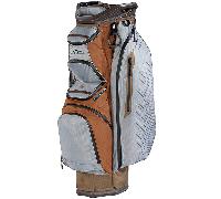 Sun Mountain C-130 H2NO Waterproof Cart Bag - 14-Way Lightweight Trolley Golf Bag - Leather/Shadow/Otter (2026)