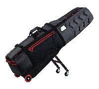 SUN MOUNTAIN 2026 CLUBGLIDER 3 GOLF TRAVEL COVER - BLACK / STEEL / RED