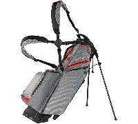 Sun Mountain H2NO Eclipse E2.5 Waterproof 4-Way Stand Carry Golf Bag - Black/Nickel/Red (2026)