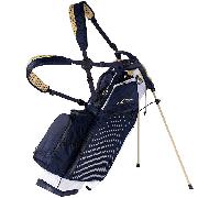 Sun Mountain H2NO Eclipse E3.5 Waterproof 4-Way Stand Carry Golf Bag - White/Navy/Gold (2026)