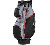 SUN MOUNTAIN 2026 FORERUNNER 14-WAY CART BAG - BLACK / NICKEL / RED