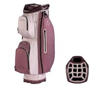 Sun Mountain C-100 H2NO Waterproof Cart Bag - 14-Way Lightweight Trolley Golf Bag - Mauve/Powder/Wine (2026)
