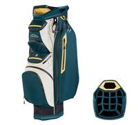 Sun Mountain C-130 H2NO Waterproof Cart Bag - 14-Way Lightweight Trolley Golf Bag - Black/Pond/Sand (2026)