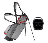 Sun Mountain H2NO Eclipse E2.5 Waterproof 4-Way Stand Carry Golf Bag - Black/Nickel/Red (2026)