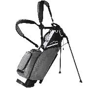 SUN MOUNTAIN ECLIPSE TWO-5 GOLF STAND BAG - BLACK / NICKEL / WHITE +FREE GIFT