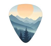 Sun Mountain Guitar Picks Gift Set - Smooth Durable Plectrums For Acoustic, Electric & Bass Guitar, Perfect Present For Guitar Lovers & Musicians