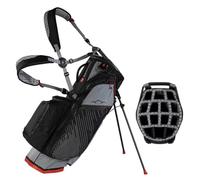 Sun Mountain H2NO Eclipse E4.5 VLO Waterproof 14-Way Stand Carry Golf Bag - Nickel/Black/Red (2026)