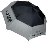Sun Mountain H2NO Golf Umbrella Black/Cadet - 150cm Windproof Dual Canopy Waterproof Golf Umbrella with 30SPF Sun Protection & Auto Open
