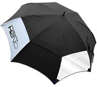 Sun Mountain H2NO Vision Golf Umbrella - 68 Inch Dual Canopy, Double Vision Window, Windproof, Waterproof, Automatic Opening, Black