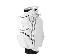 Sun Mountain Matchplay 14-Way Cart Bag - Duravinyl Golf Trolley BAG - 2025 Range - White/Black/Silver