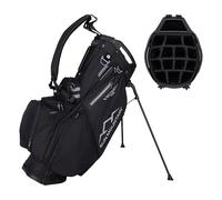 Sun Mountain Men's C130 VLO Lightweight Stand Golf Bag 15-Way Top - 9 Pockets, Single Strap System, Push-Electric-Riding Cart Compatible Compression Base, 2025 Model - Black