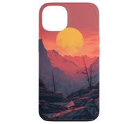 Sun Mountain Sunset Wilderness Hiking Nature Moon Case for iPhone 13