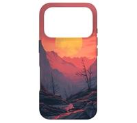 Sun Mountain Sunset Wilderness Hiking Nature Moon Case for iPhone 17 Pro