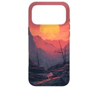 Sun Mountain Sunset Wilderness Hiking Nature Moon Case for iPhone 17 Pro Max